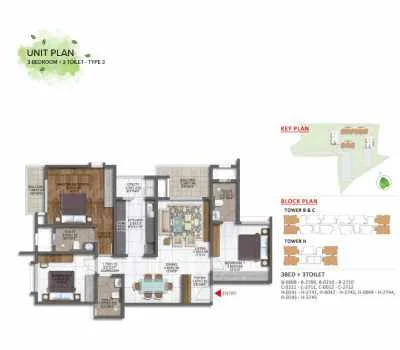 3 BHK Floor Plan